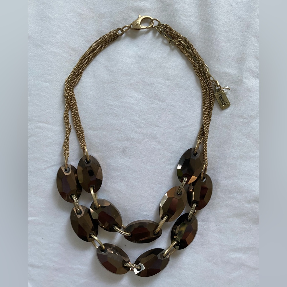 Brown & Gold Statement Necklace
